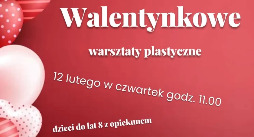 12 lutego walentynkowe warsztaty plastyczne w Miejskiej Bibliotece Publicznej w Mogilnie