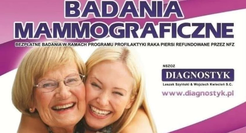 Bezpłatne badanie mammograficzne dla kobiet w wieku 45-74 lata