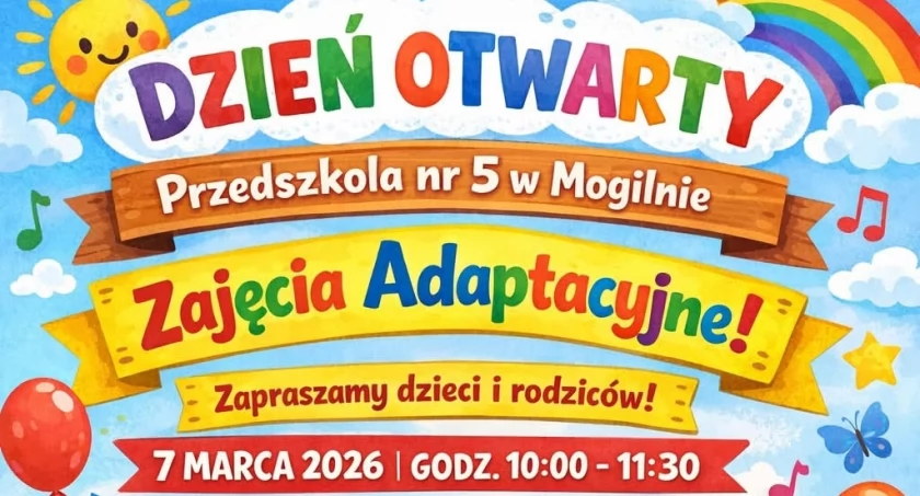 7 marca Dzień Otwarty w Przedszkolu nr 5 w Mogilnie
