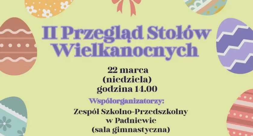 W niedzielę 22 marca II Przegląd stołów wielkanocnych w Padniewie
