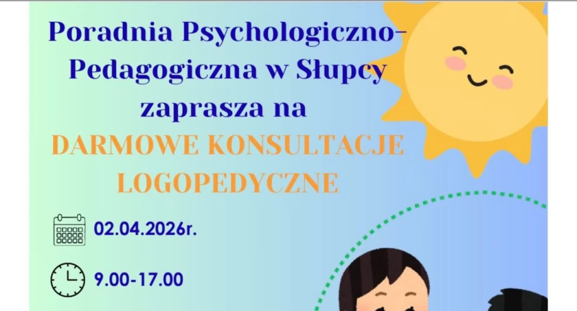 Darmowe konsultacje logopedyczne 2 kwietnia w Słupcy