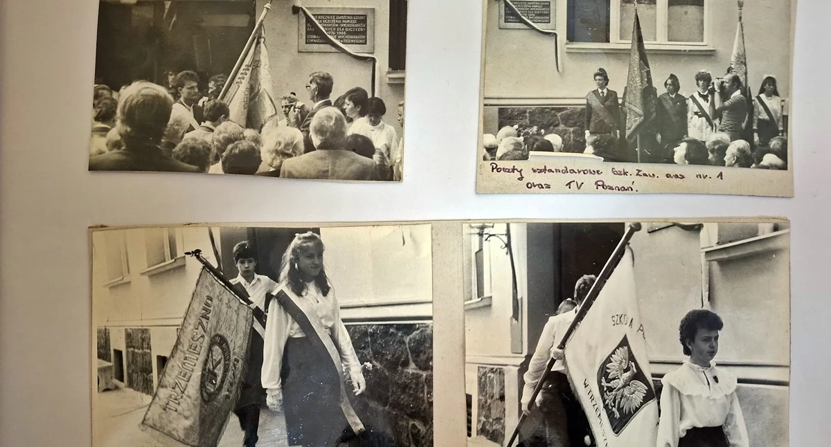 Tak wyglądało nadanie szkole imienia Michała Kosmowskiego w 1986 roku w Trzemesznie (zdjęcia)