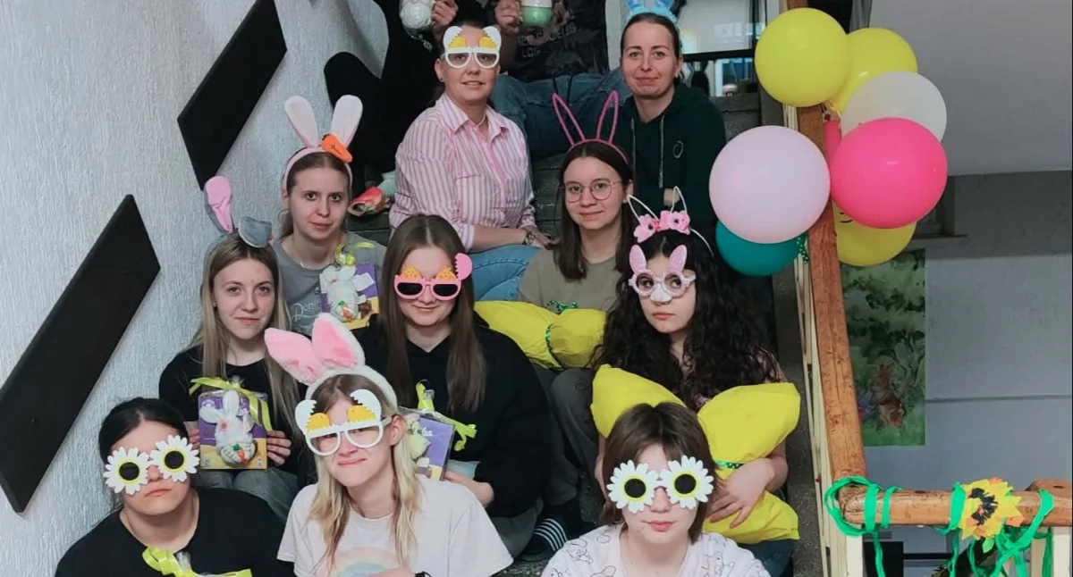 Wielkanocna gra terenowa w internacie w Bielicach (zdjęcia)