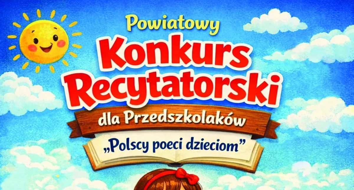 Powiatowy Konkurs Recytatorski dla przedszkolaków już 3 czerwca 2026 roku w Mogilnie
