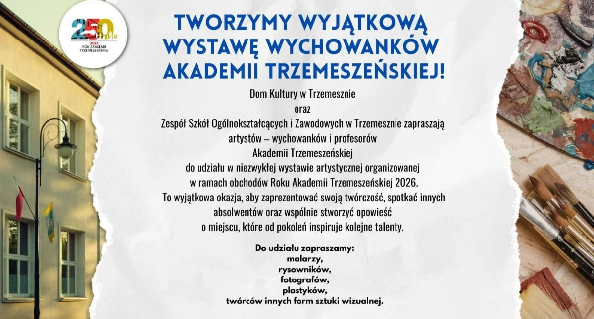 Wystawa prac wychowanków Akademii Trzemeszeńskiej - twórcy poszukiwani