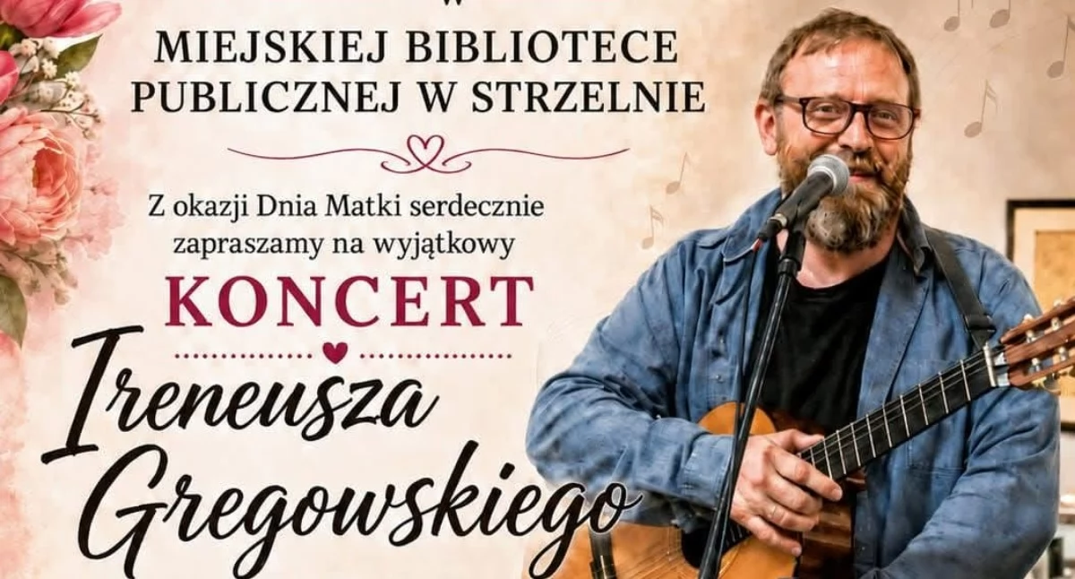 Koncert w bibliotece w Strzelnie już 28 maja 2026 roku