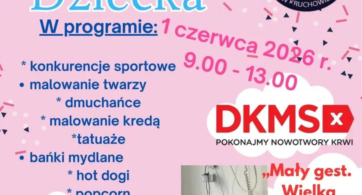 Dzień Dziecka w Kruchowie już 1 czerwca 2026 roku
