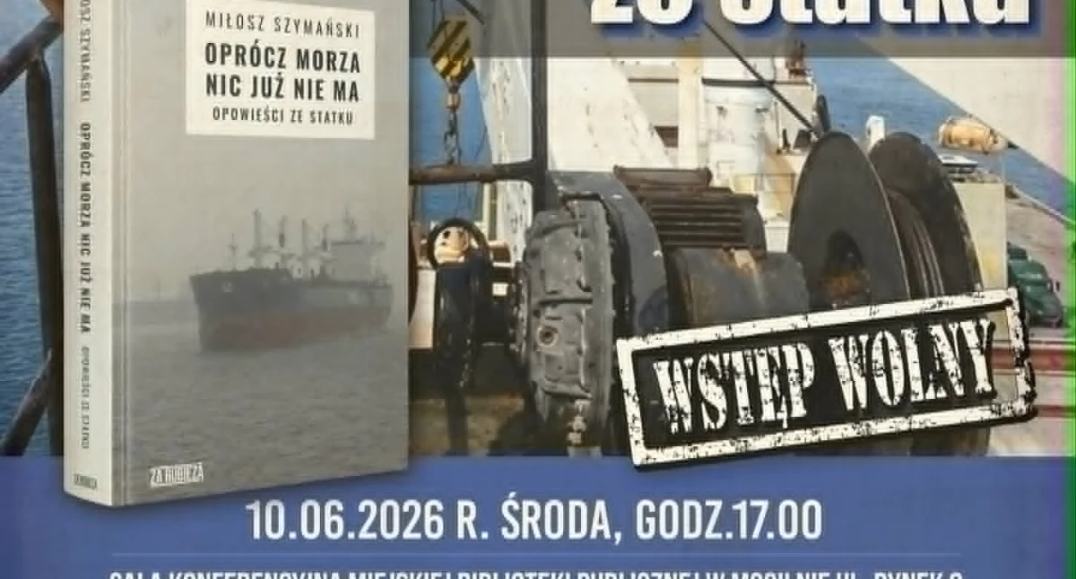 Spotkanie z Miłoszem Szymańskim w Miejskiej Bibliotece Publicznej w Mogilnie już 10 czerwca 2026 roku
