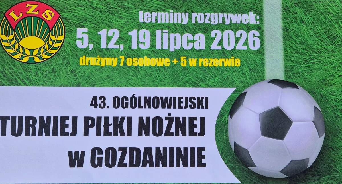 Zbliża się 43. edycja Ogólnowiejskiego Turnieju Piłki Nożnej w Gozdaninie