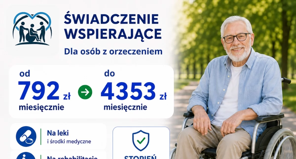 Świadczenie wspierające – nawet 4353 zł miesięcznie. Sprawdź, czy możesz otrzymać dodatkowe wsparcie