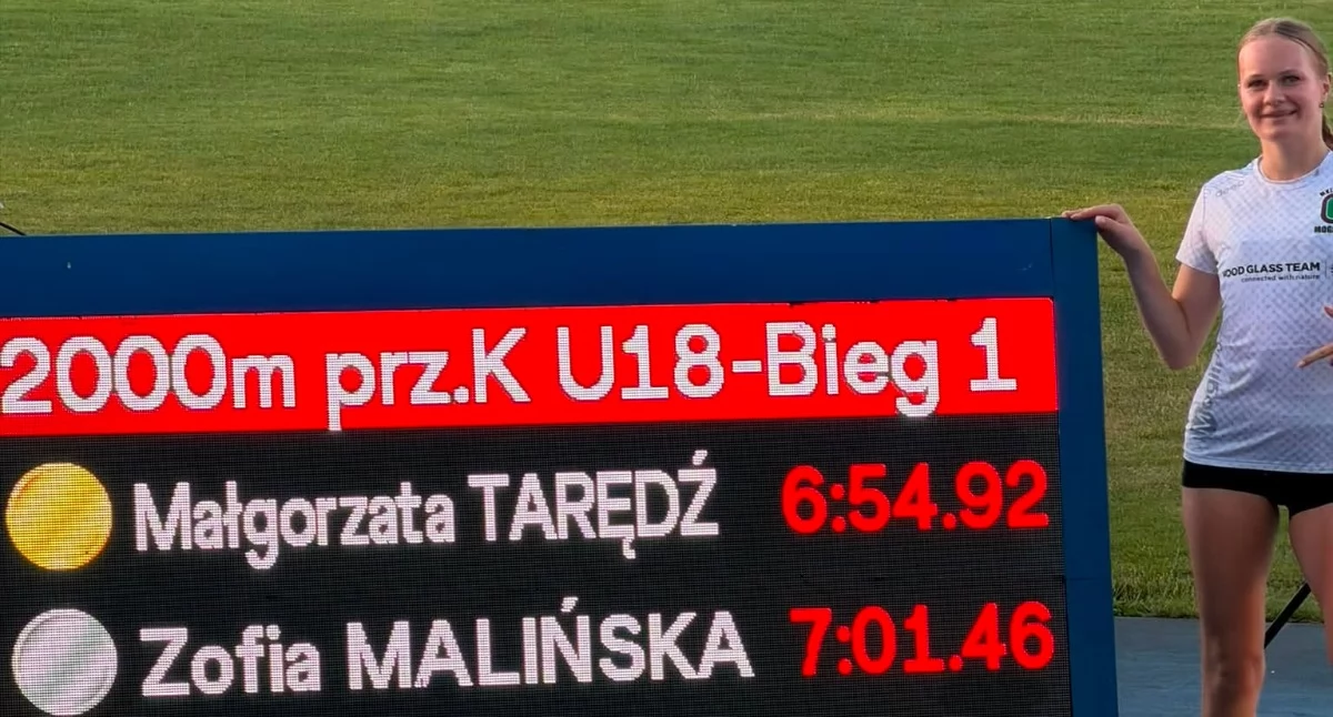 Zofia Malińska wicemistrzynią Polski U18 w biegu na 2000 m z przeszkodami