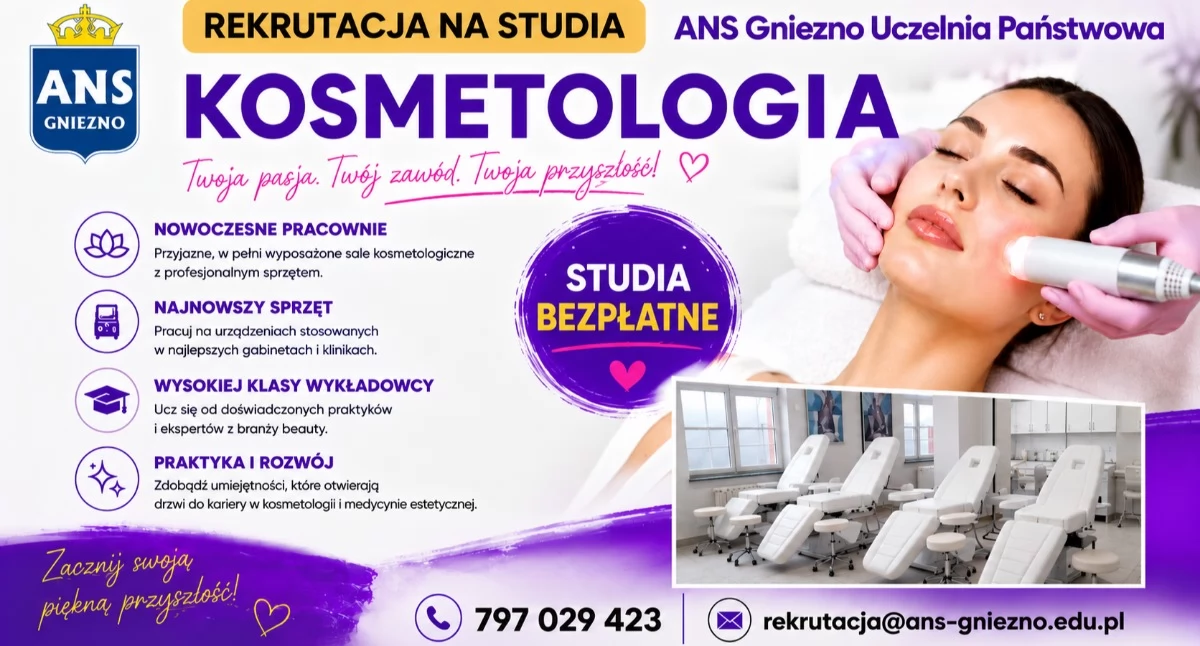 Kosmetologia – postaw na studia w ANS Gniezno Uczelnia Państwowa