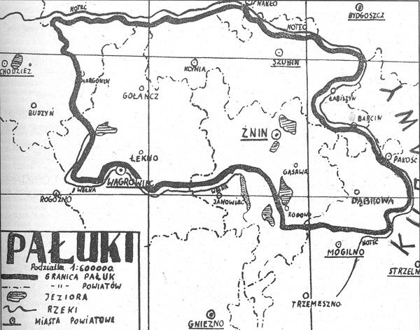O pałucko-kujawskiej granicy regionów