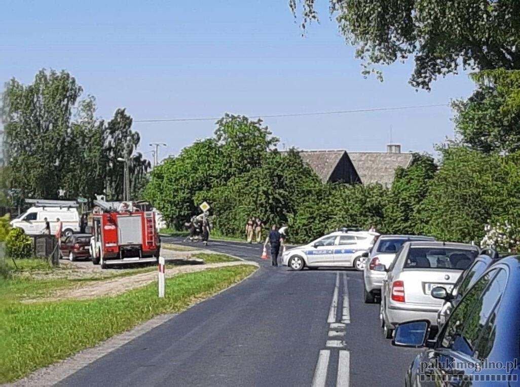 Passat ściął słup energetyczny