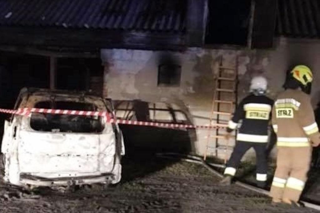 Citroen spalił się całkowicie