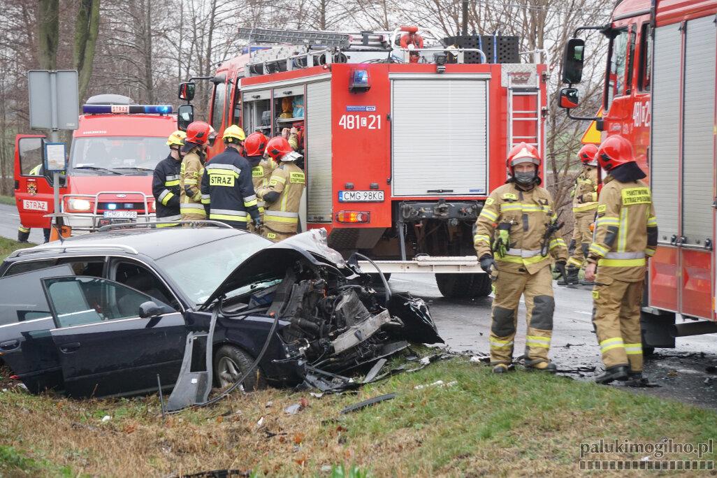 Zderzenie 3 samochodów w Bystrzycy