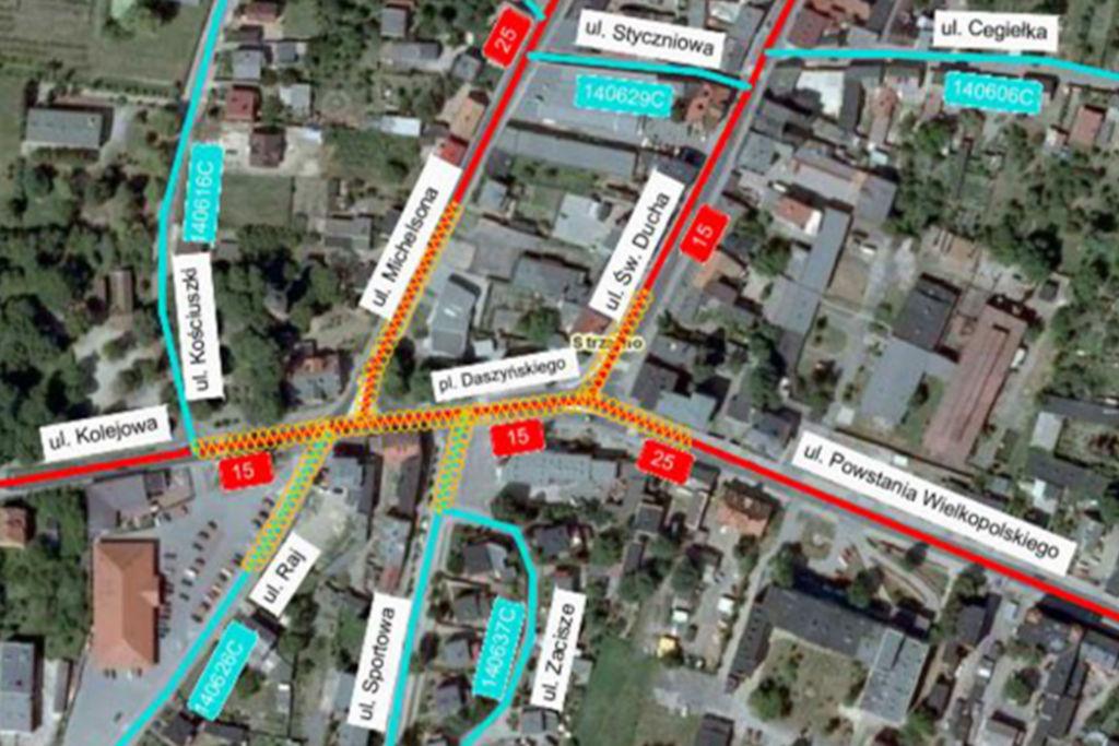Rusza budowa rond w centrum Strzelnie. Od środy, 9 marca zmiany w organizacji ruchu