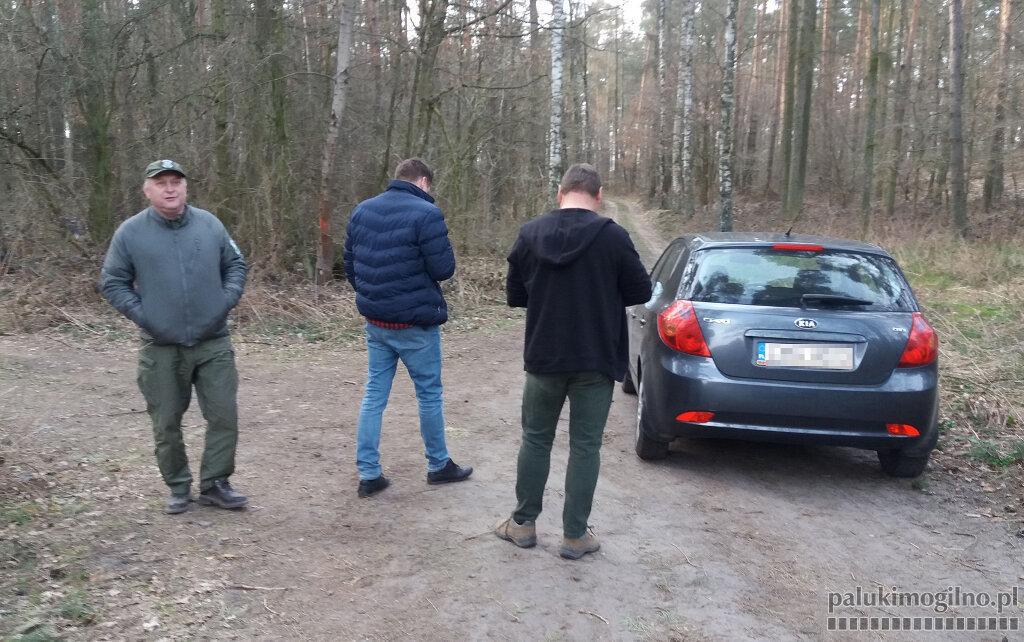 W lesie w Młynach udaremnili kradzież torowiska (wideo)