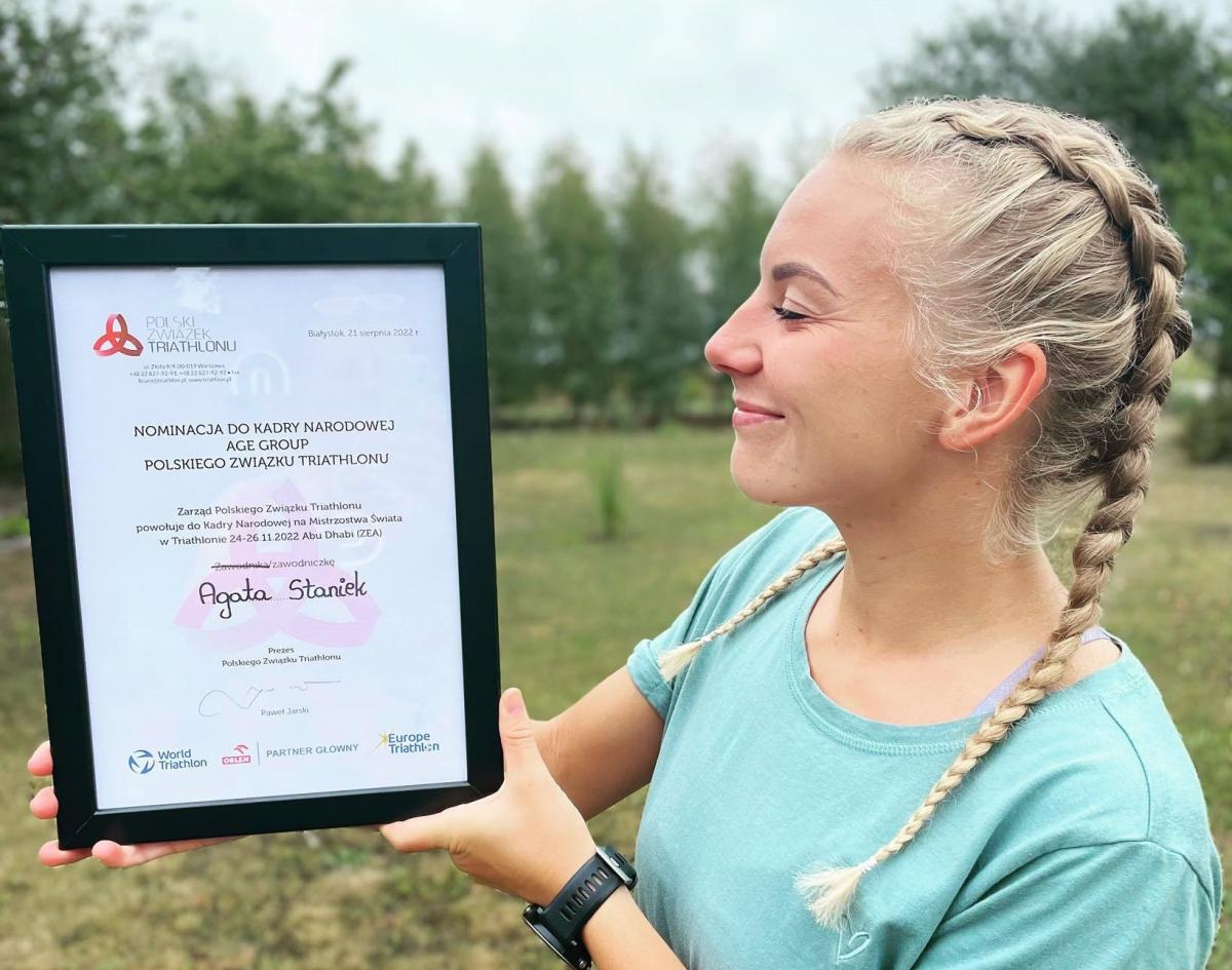 Agata Staniek z Wiecanowa powołana do kadry narodowej Polski. Jedzie do Abu Dhabi, na Mistrzostwa Świata w Triathlonie