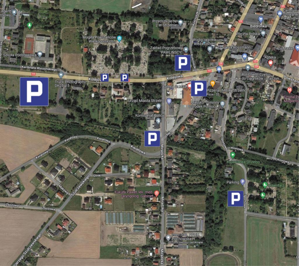 W Strzelnie w przygotowano 6 dodatkowych parkingów na 1 listopada