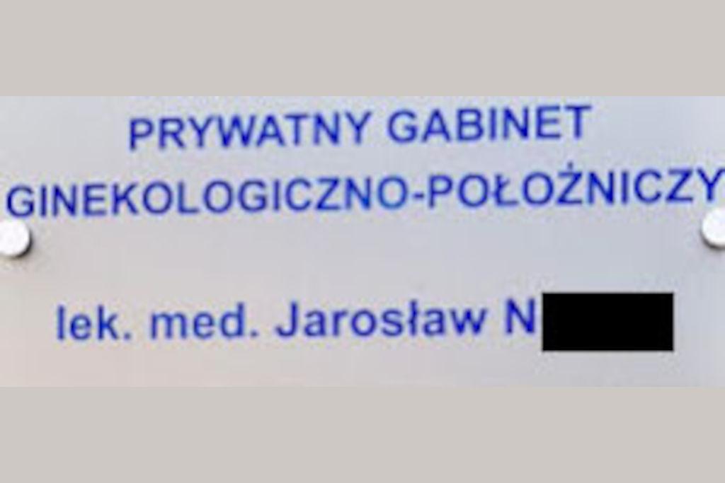 Jarosław N. - ginekolog prowadzący gabinet w Trzemesznie, dyrektor wojskowej przychodni w Witkowie zatrzymany przez CBA