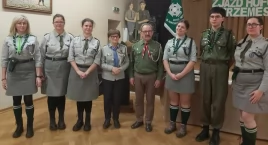 Wybory nowych władz Hufca ZHP w Trzemesznie - 2023 rok. Hm. Włodzimierz Losik komendantem