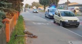 Dziewczynka na hulajnodze potrącona na ścieżce rowerowej, przecinającej ulicę Padniewską