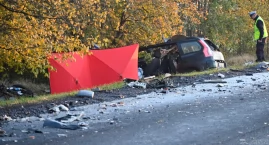 Śmiertelny wypadek w Kwieciszewie. Nie żyje kierowca osobówki (zdjęcia)