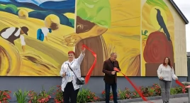 Odsłonięcie muralu na zakończenie lata w Szczepankowie (zdjęcia)