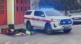 KP PSP w Mogilnie wzbogaciła się o toyotę hilux - lekki samochód rozpoznawczo-ratowniczy