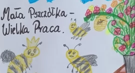 Zdjęcie przedstawia: Pszczeli konkurs plastyczny w ZSP w Słowikowie