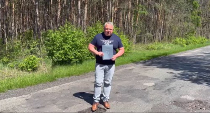 Gmina zabezpieczy środki na remont drogi powiatowej Garwół - Gródek [WIDEO]