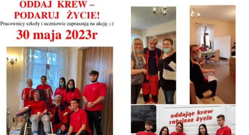 Szkoła zaprasza na otwarty pobór krwi