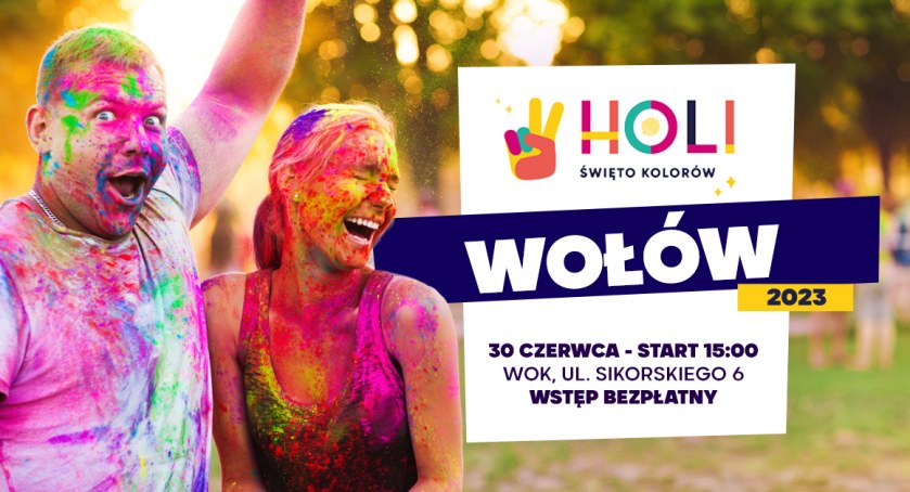 Holi Festiwal Kolorów zawita dzisiaj do Wołowa