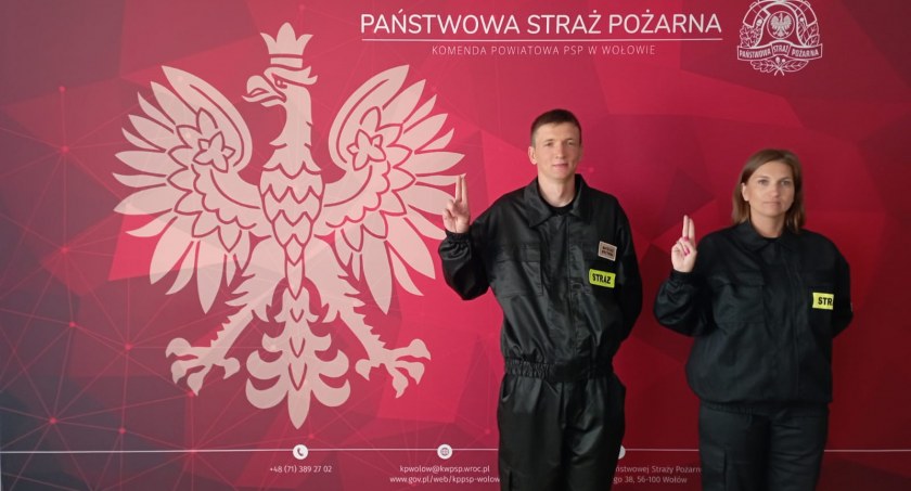 Ślubowanie nowych wolowskich strażaków