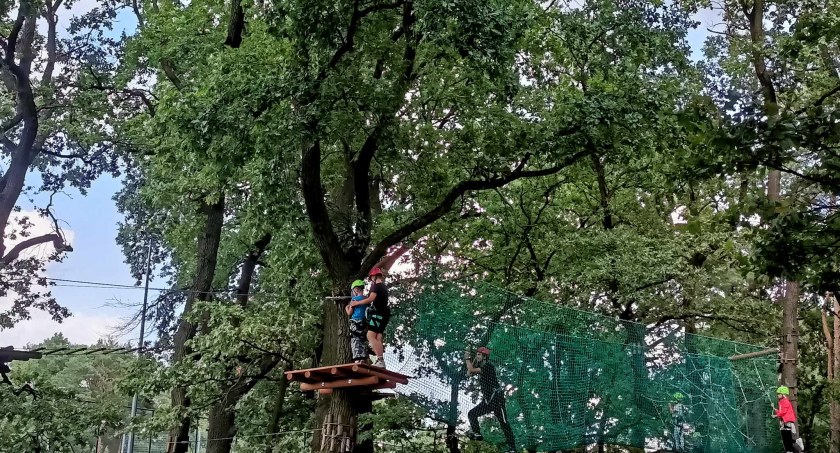 Pomysł na weekend? Odwiedźcie park linowy w Brzegu Dolnym