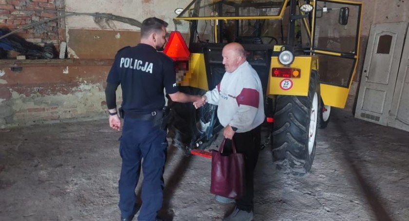 Zgłosił kradzież ciągnika, a będzie odpowiadał za paserstwo. Prawowity właściciel pojazdu nie krył wzruszenia