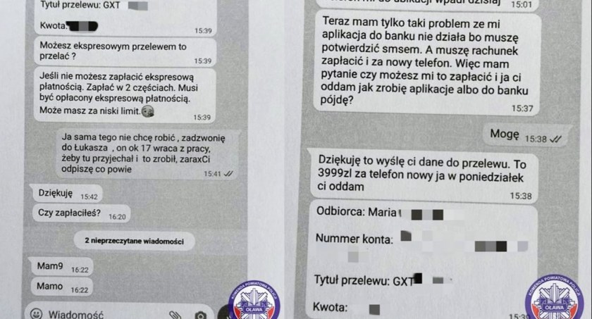 Wiadomość do mamy. Nowa metoda działania oszustów