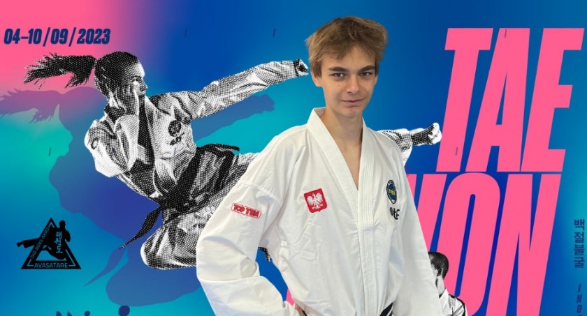 Denis Szeremeta z Brzegu Dolnego na Mistrzostwach Świata Taekwon-do w Tampere!