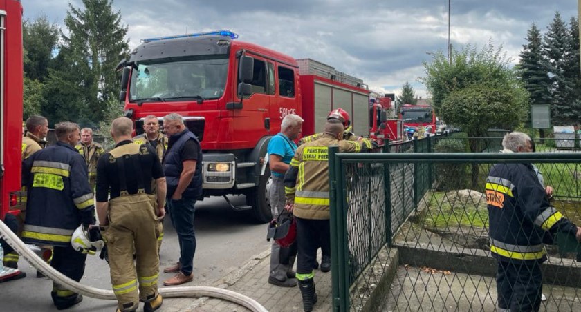 Pożar w Szkole Podstawowej w Starym Wołowie