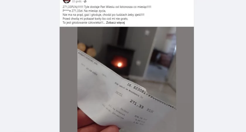 Niecałe 300 zł na życie? Tyle dostaje mieszkaniec naszego powiatu
