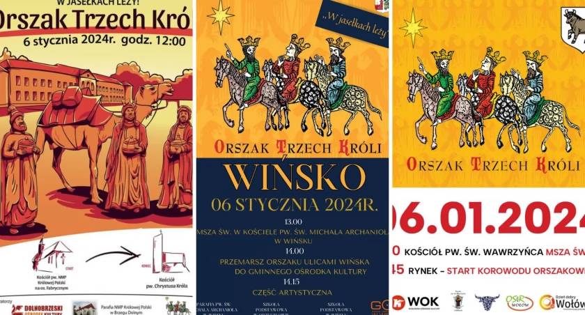 Orszaki Trzech Króli przejdą ulicami Brzegu Dolnego, Wińska i Wołowa