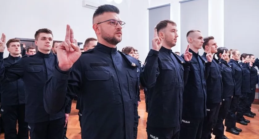Świeżo upieczeni policjanci złożyli ślubowanie