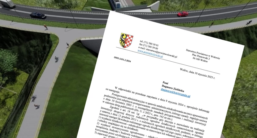 Wstrzymują budowę wiaduktu, bo powiat nie powołał biegłego od wyceny działek?