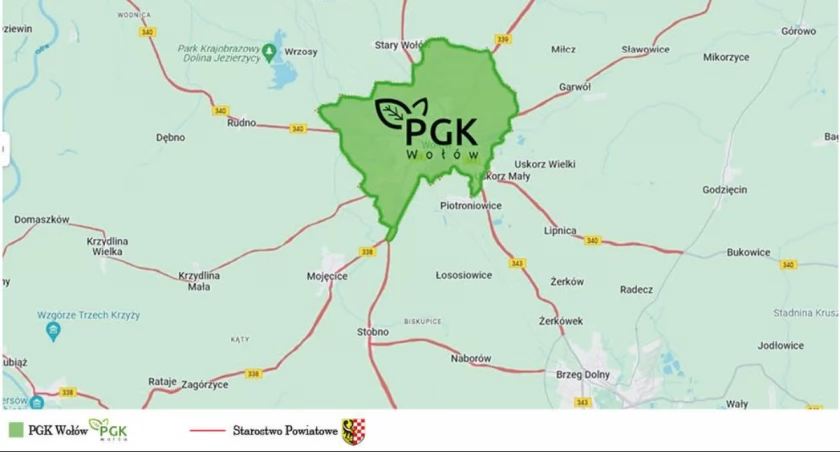 Drogi w mieście - PGK Wołów, poza miastem - Starostwo Powiatowe!