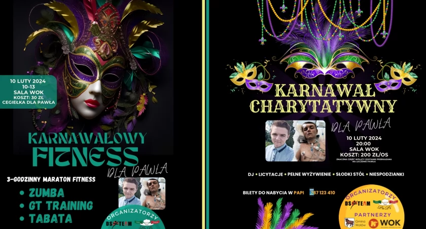 Zabawy karnawałowe - charytatywnie dla Pawła