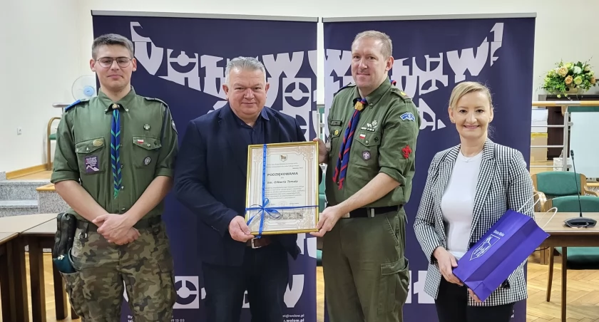 Podziękowali komendantowi hufca za wieloletnią pracę