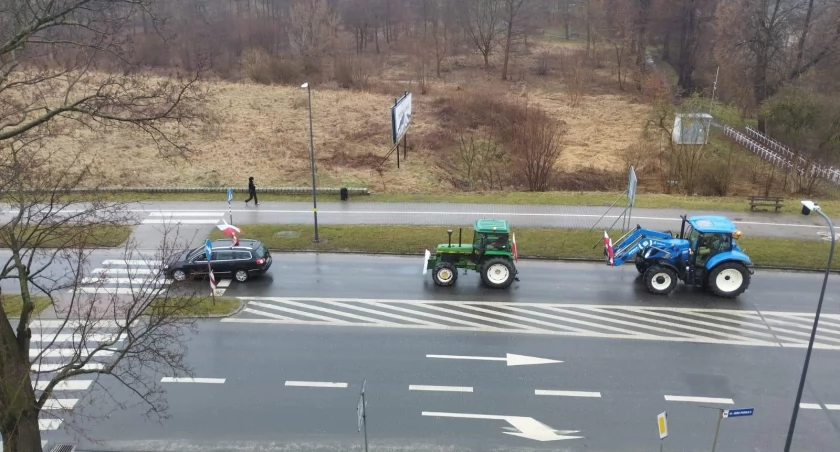 Protest rolników na ulicach naszego powiatu