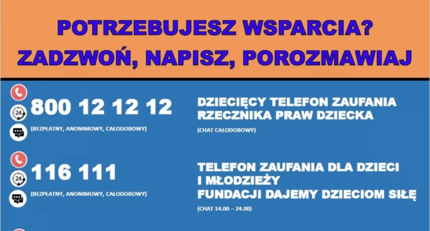 Potrzebujesz pomocy? Napisz, zadzwoń, porozmawiaj