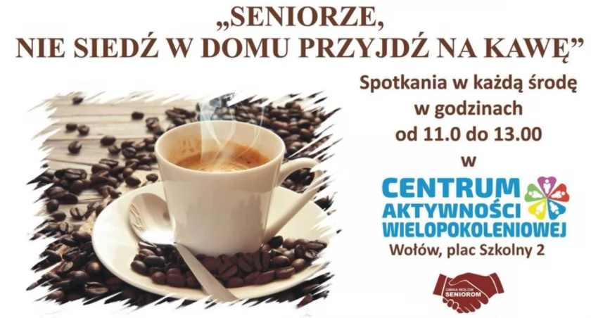 Seniorze, nie siedź w domu, przyjdź na kawę!